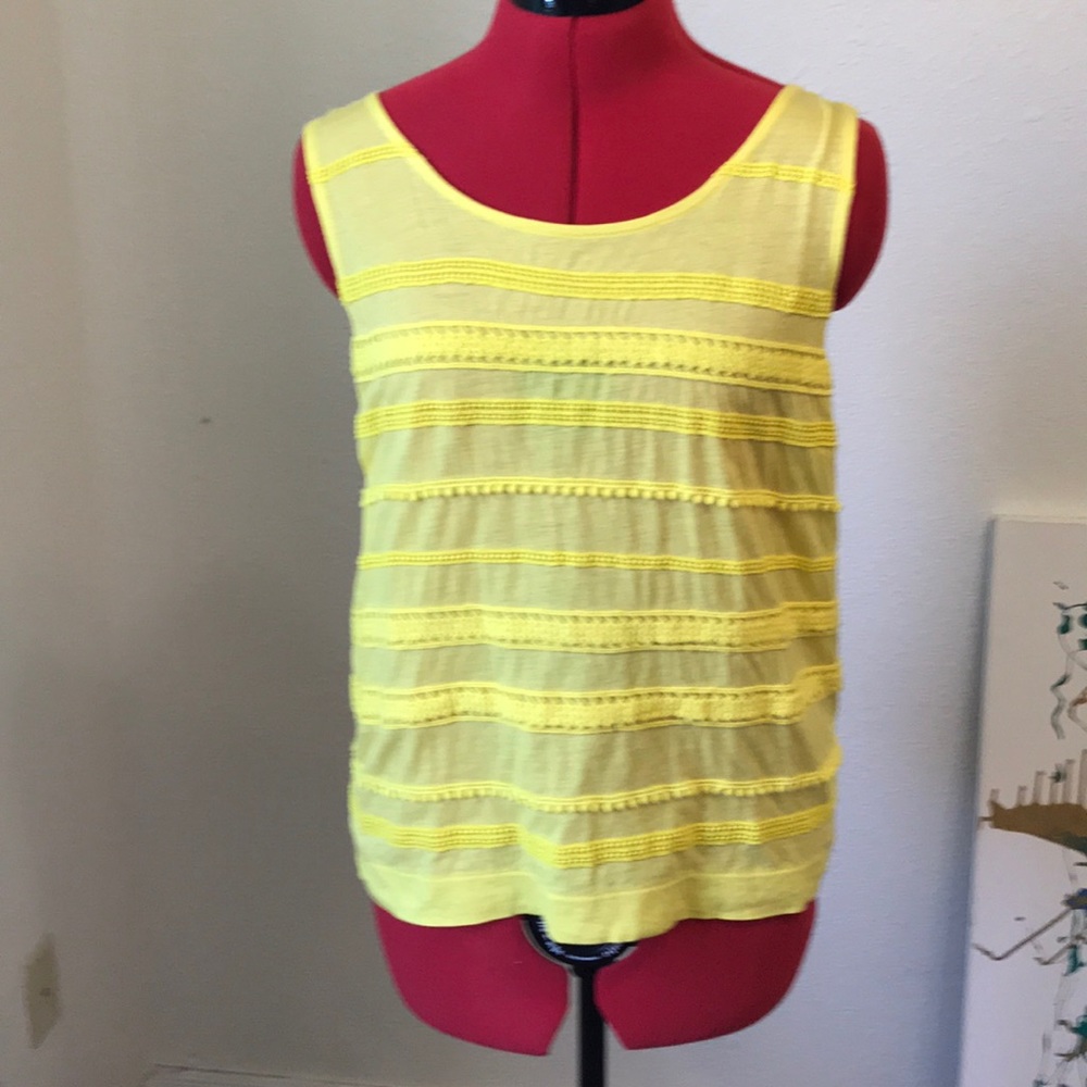Lime yellow J. Crew tank